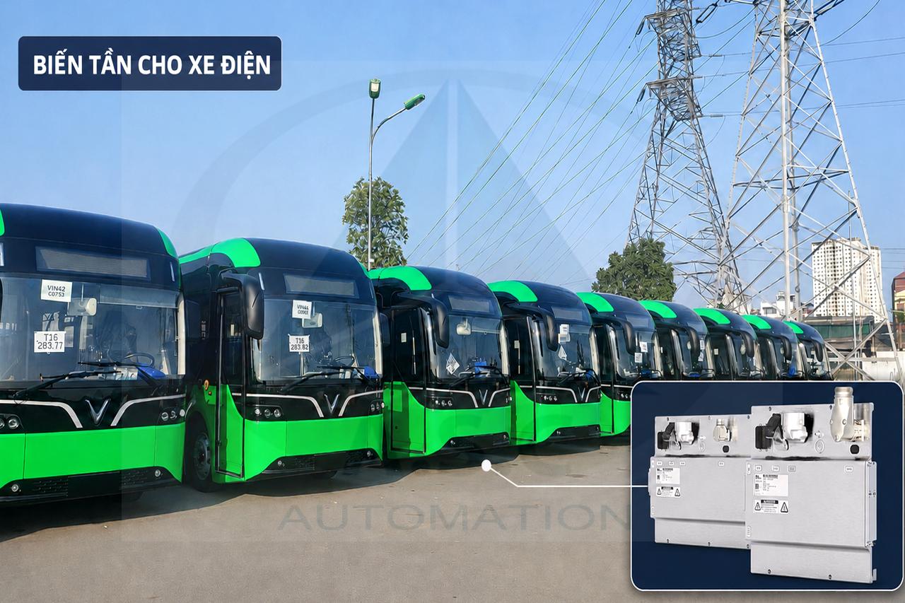 Ứng dụng biến tần cho xe điện