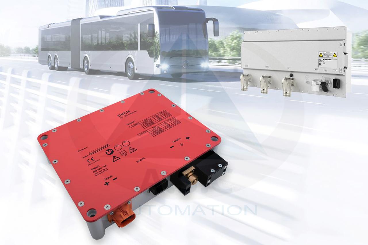 Bộ chuyển đổi DC-DC KEB cung cấp mức điện áp phù hợp cho các thiết bị phụ trợ trên xe điện