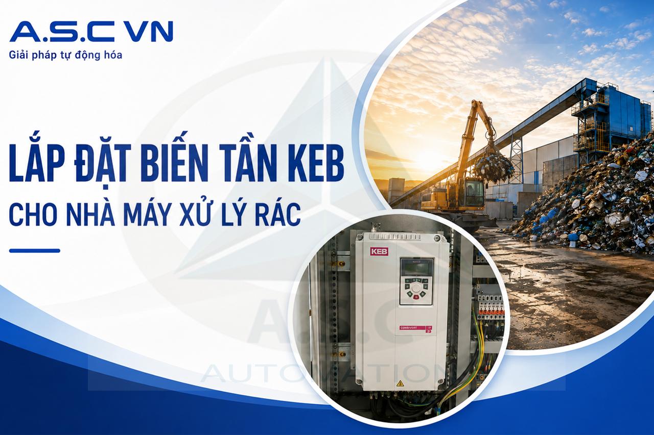 Lắp đặt biến tần KEB cho nhà máy xử lý rác