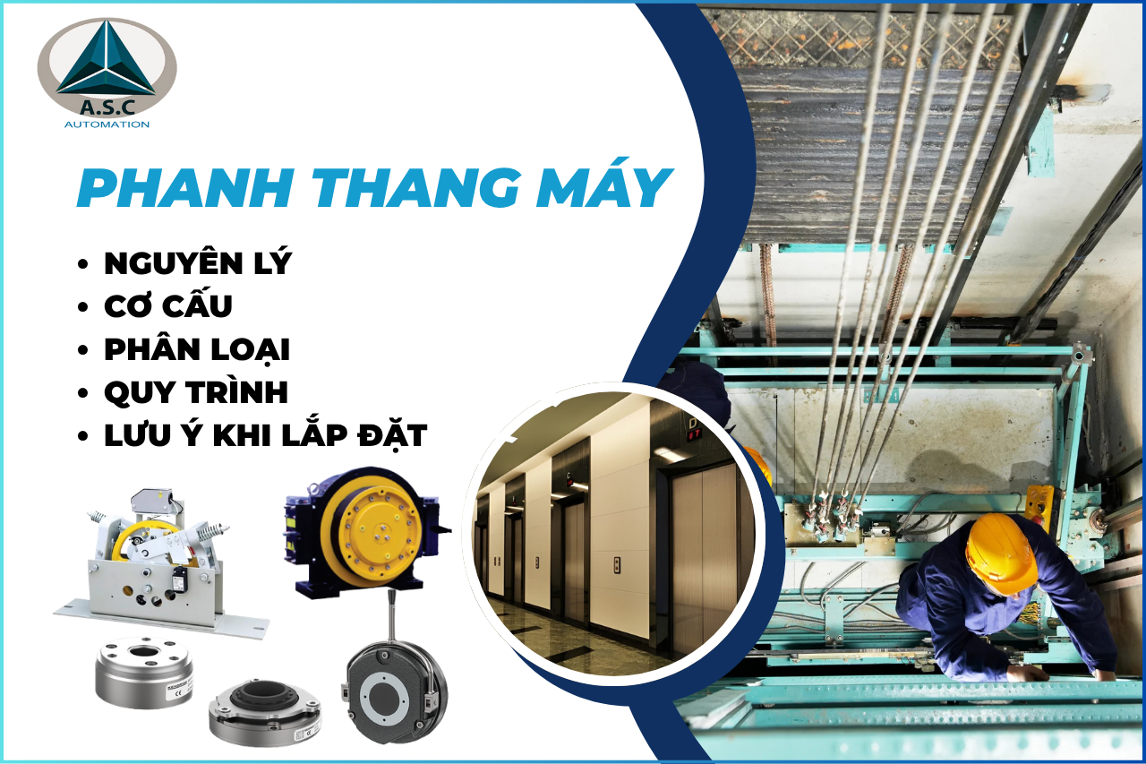 Phanh thang máy: Phanh điện từ, phanh cơ & lưu ý trước khi lắp đặt