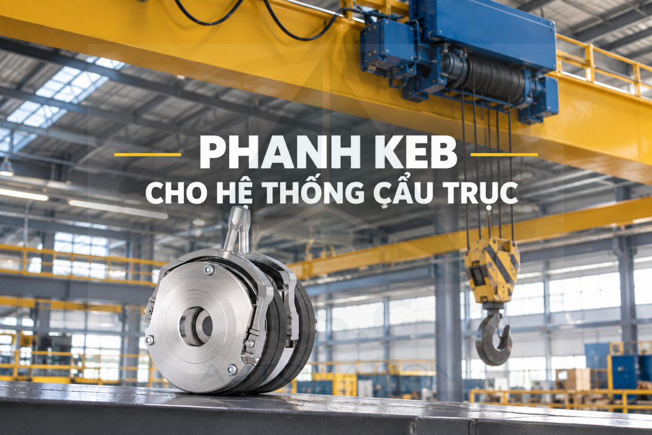 Ngoài biến tần, KEB còn chuyên các dòng phanh lò xo cho cẩu trục