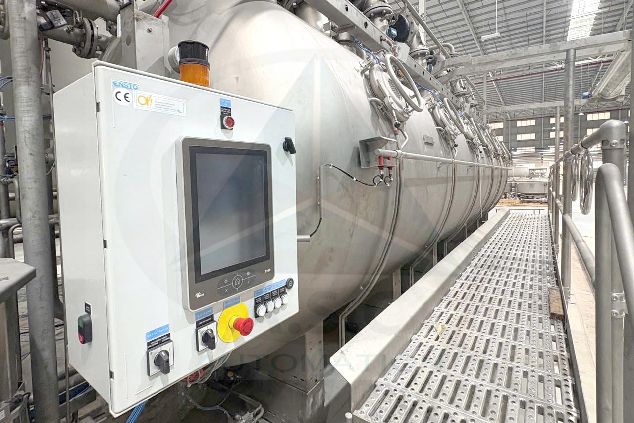 Máy nhuộm công nghiệp và bảng điều khiển HMI
